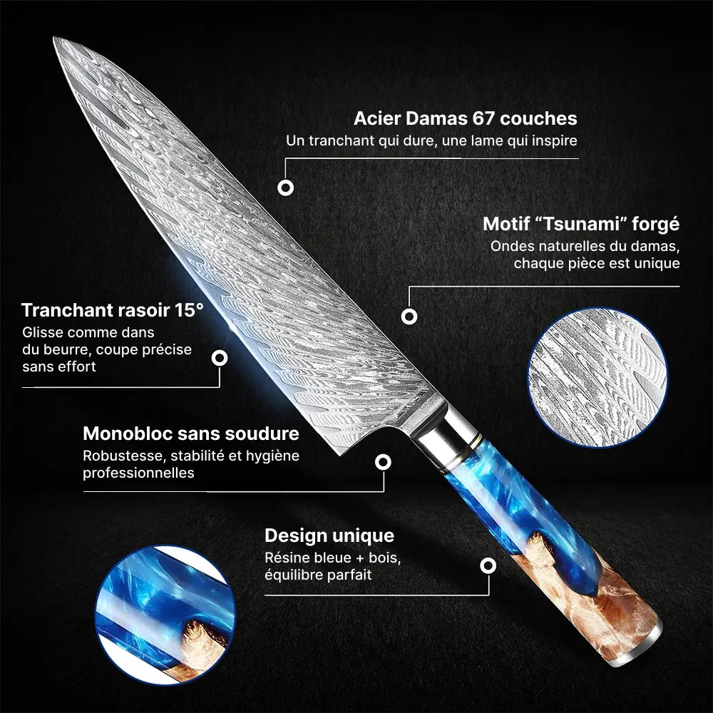 Couteau Santoku Japonais Maison Aoki™