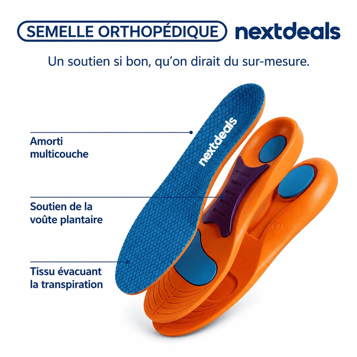 TrekPro™ - Chaussures de marche à confort orthopédique homme