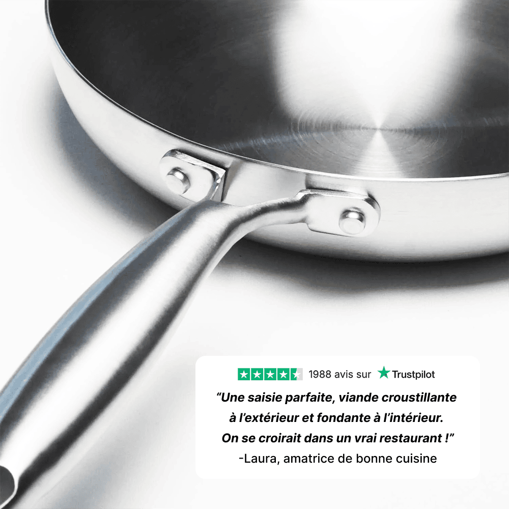 La Poêle Essentielle Inox Premium - 28 cm