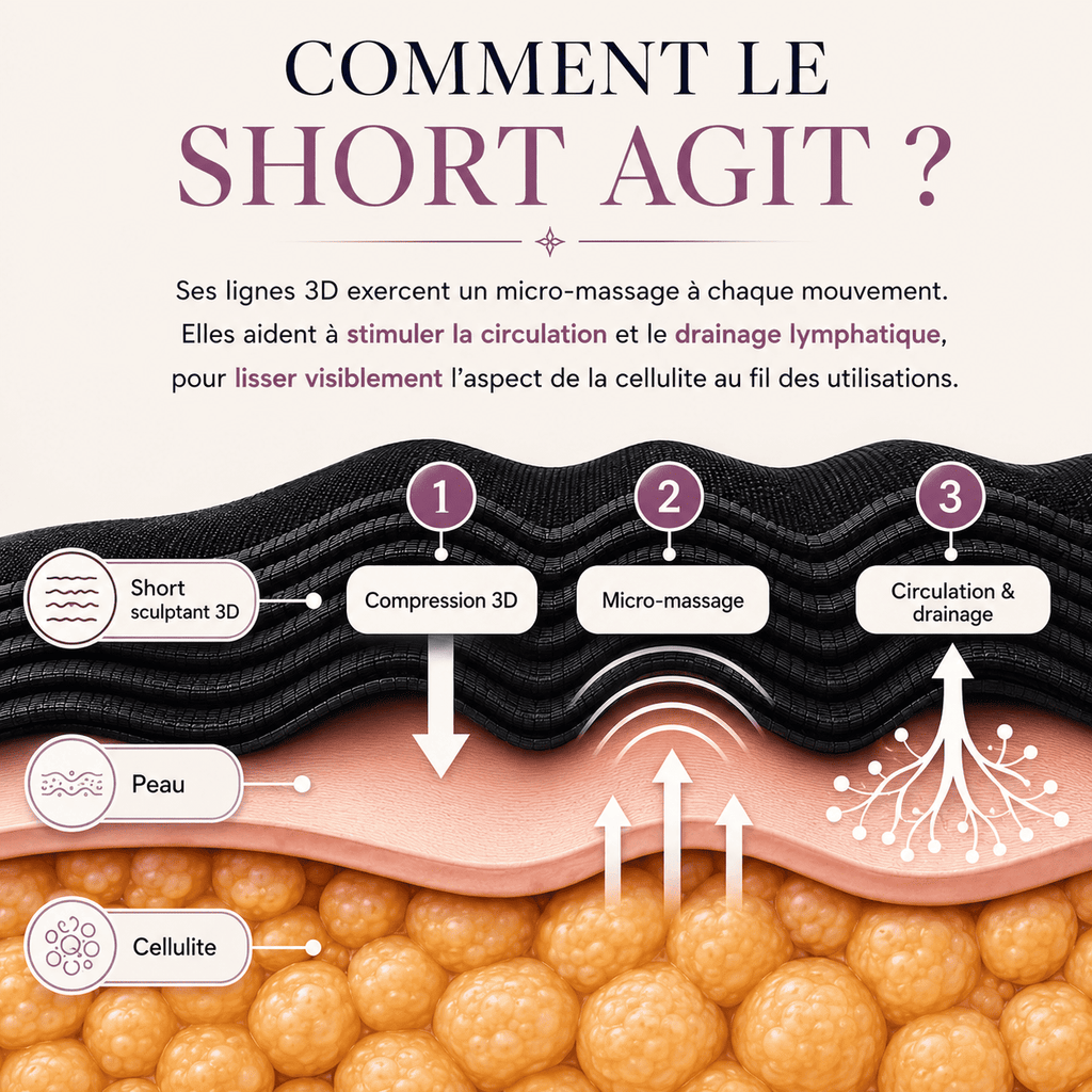 Shorty Sculptant : Ventre Plat, Fesses Galbées & Anti-Cellulite